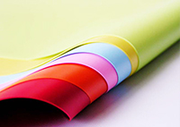 Película de PVC en relieve de color